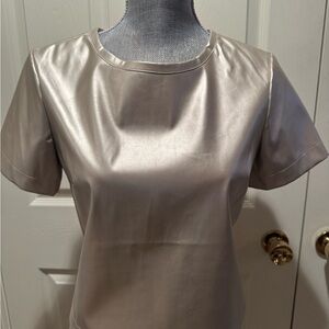 PORRIDGE Faux Leather top